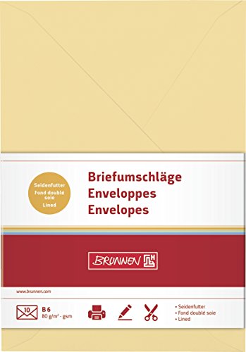 Brunnen 105125614 Briefumschlag Universalpapier, B6, honig Brunnen 105125614 Briefumschlag Universalpapier, B6, honig von BRUNNEN