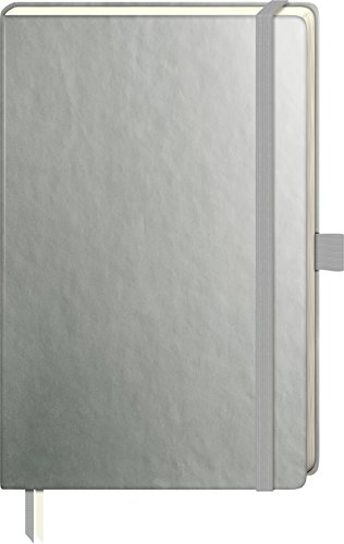 Brunnen 105554892 Notizbuch Kompagnon Metallic (Hardcover Einband, 9,5 x 12,8 cm, dotted, 192 Seiten) 1 Stück Anthrazit von Brunnen