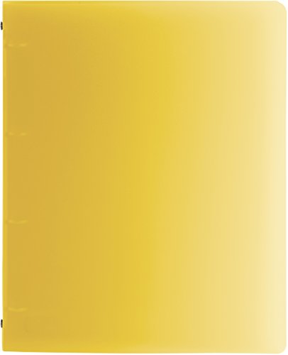 Brunnen 106554610 Ringbuch FACT!pp (A4, transluzente PP-Folie, 16 mm Füllhöhe, 4 Ringe) gelb von Brunnen