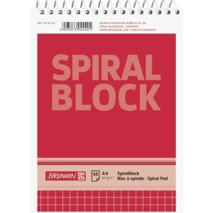 Brunnen 20 x Spiralnotizblock A6 kariert 50 Blatt von Brunnen