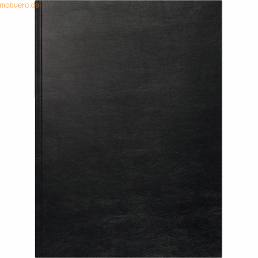 Brunnen Buchkalender 787 A4 1 Tag/Seite Soft-Einband schwarz 2025 von Brunnen