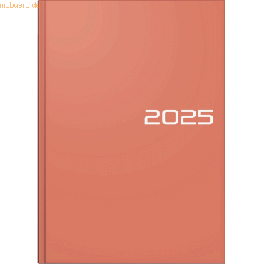 Brunnen Buchkalender 795 A5 1 Tag/Seite Balacron-Einband coral 2025 von Brunnen