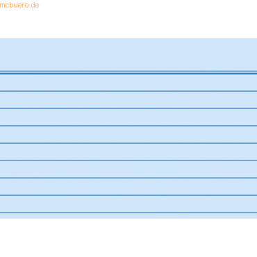 Brunnen Karteikarten A8 liniert blau VE=100 Stück von Brunnen