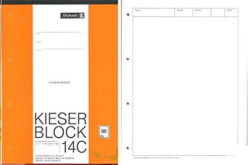 Brunnen Kieserblock | verschiedene Lineaturen und Verpackungseinheiten zur Auswahl (3, Lineatur 14C (blanko)) von Brunnen