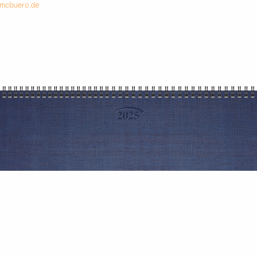 Brunnen Querkalender 777 32,6x10,2cm 1 Woche/2 Seiten Karton blau 2025 von Brunnen