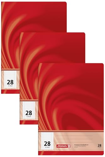 Brunnen SchulheftA4 Vivendi Lin 28 16Bl (Packung mit 3) von BRUNNEN