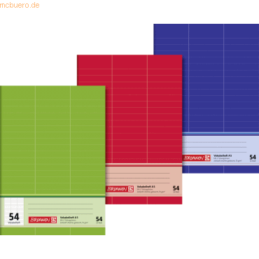Brunnen Vokabelheft A5 32 Blatt Lineatur 54 von Brunnen