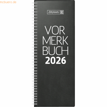 Brunnen Vormerkbuch 784 11x29,7cm 2 Tage/Seite Kunststoff schwarz 2026 Brunnen Vormerkbuch 784 11x29,7cm 2 Tage/Seite Kunststoff schwarz 2026 von Brunnen