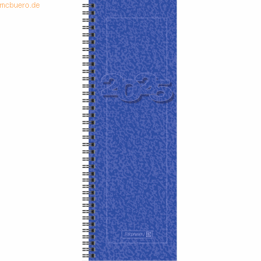 Brunnen Vormerkkalender 783 10x29,7cm 1 Woche/2 Seiten Karton blau 202 von Brunnen