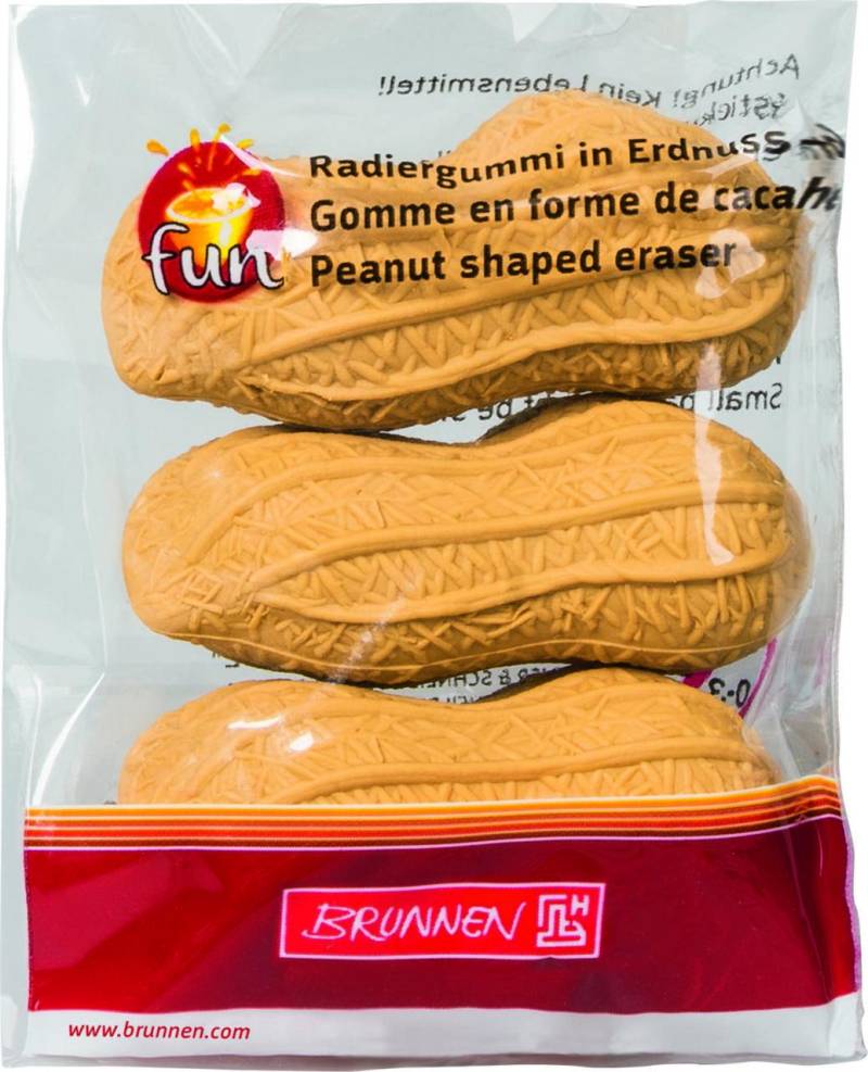 BRUNNEN Radiergummi Erdnuss Radiergummis beige von Brunnen