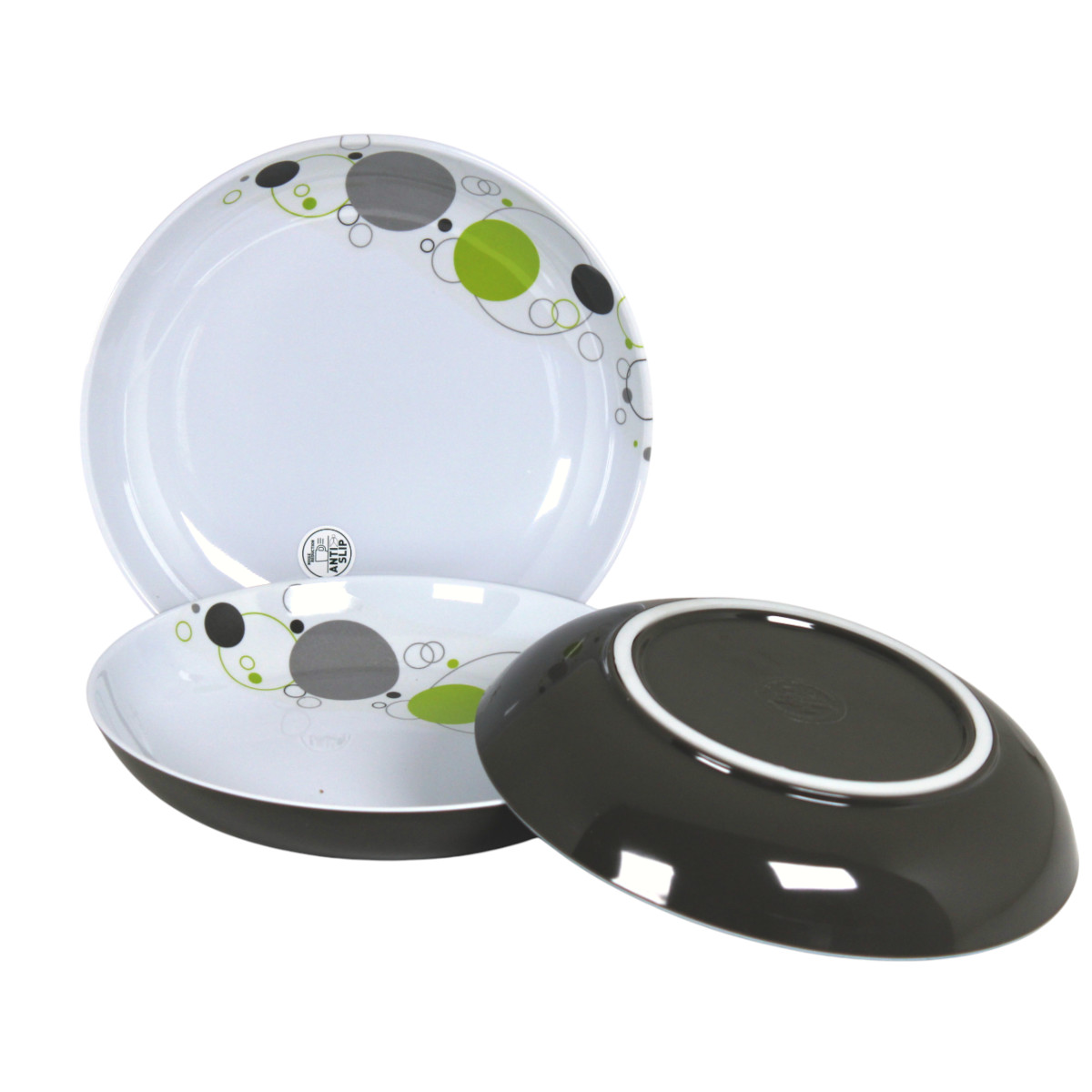 3 Stück Brunner Space Suppenteller Ø 21 cm Teller Melamin Antirutsch Set 3 Stück Brunner Space Suppenteller Ø 21 cm Teller Melamin Antirutsch Set von Brunner