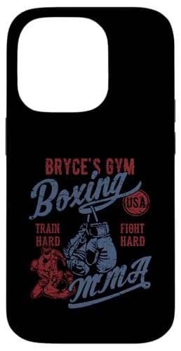 Bryce's Gym Boxen MMA Retro Design für den Namen Bryce Hülle für iPhone 14 Pro von Bryce's Gym Boxing MMA Designs for the Name Bryce