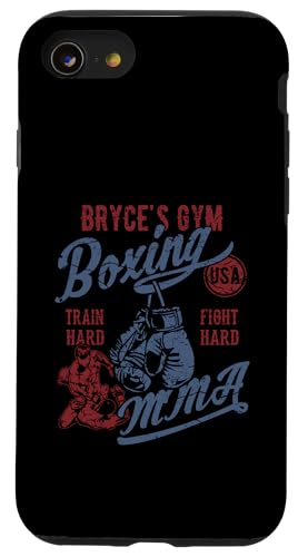 Bryce's Gym Boxen MMA Retro Design für den Namen Bryce Hülle für iPhone SE (2020) / 7 / 8 von Bryce's Gym Boxing MMA Designs for the Name Bryce