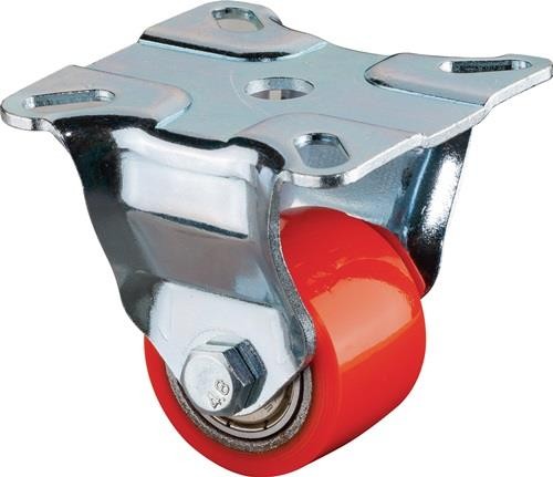 Bs Rollen Bockrolle 35mm 100kg PU 90 +/- 3 Shore A Kugell.60x60mm STA von Bs Rollen