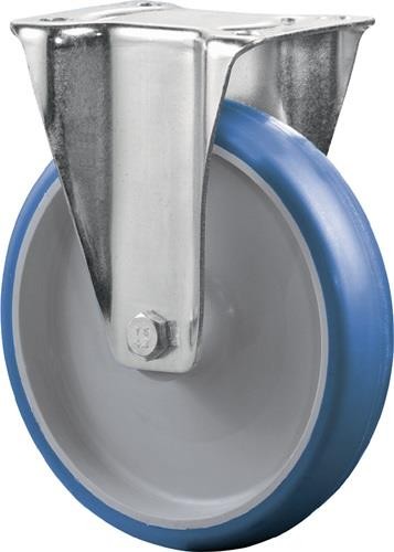 Bs Rollen Bockrolle D.100mm Trgf.125kg PU Platte L104xB80mm L410.B36.100 von Bs Rollen