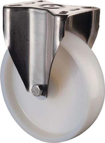 Bs Rollen Bockrolle D.125mm Trgf.130kg Ku.Platte L95xB80mm H110.A90.125 von Bs Rollen