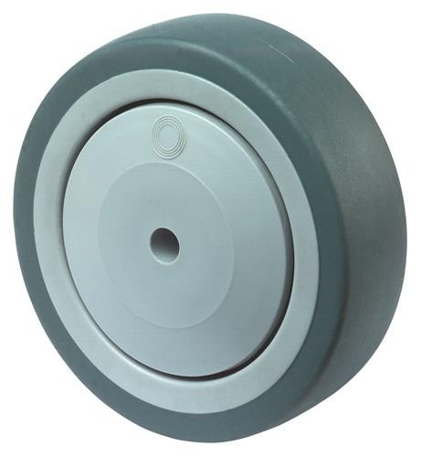 Bs Rollen Ersatzrad D.100mm Trgf.100kg Gum.grau Achs-D.8mm Nabenl.36,5mm A85.101 von Bs Rollen