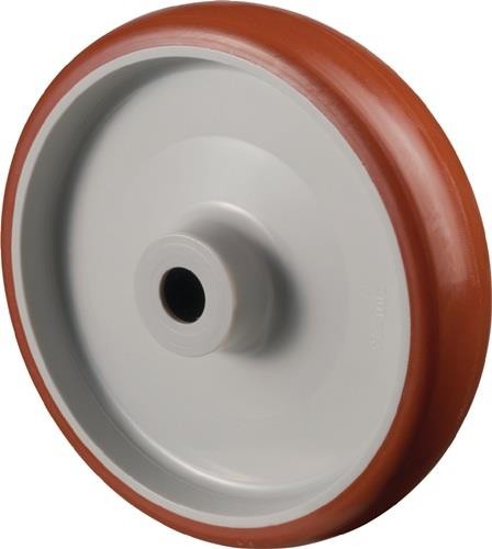 Bs Rollen Ersatzrad D.100mm Trgf.140kg PU Achs-D.12mm Nabenl.40mm B31.100 von Bs Rollen