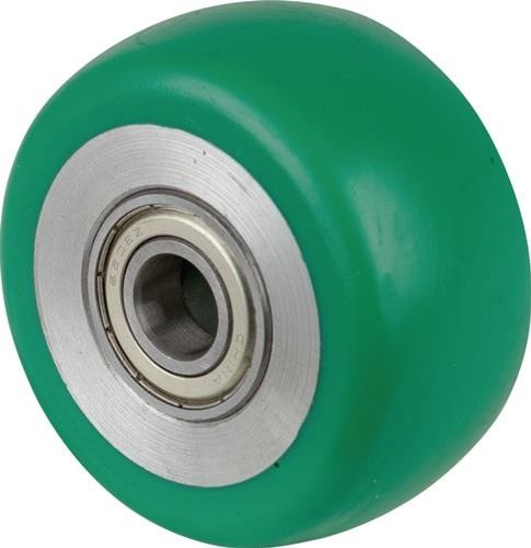 Bs Rollen Ersatzrad D.125mm Trgf.450kg PU blau Achs-D.20mm Nabenl.60mm B92.125 von Bs Rollen