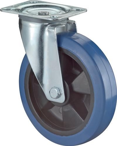 Bs Rollen Lenkrolle D.125mm Trgf.140kg Ku.Platte L115xB85mm LS400.B61.125 von Bs Rollen