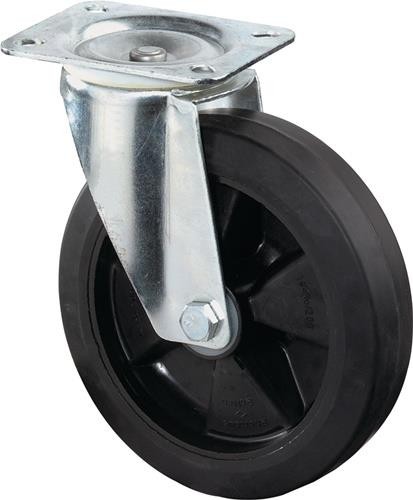 Bs Rollen Lenkrolle D.125mm Trgf.150kg VG Platte L115xB85mm LS400.B60.125 von Bs Rollen