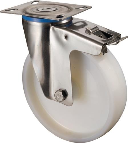 Bs Rollen Lenkrolle D.50mm Trgf.55kg m.Festst.Ku.60x60mm G120.A90.051 von Bs Rollen