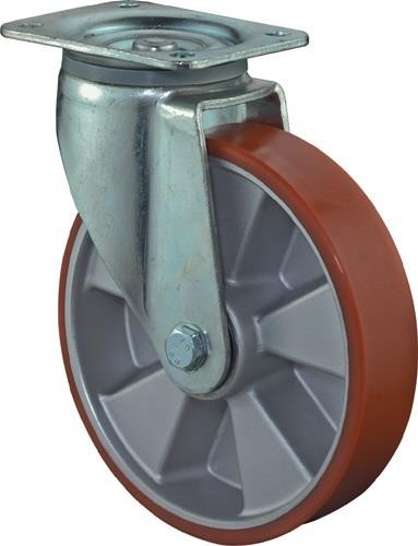 Bs Rollen Schwerlastlenkrolle D.200mm Trgf.800kg Guß-PU 135mm 110mm Bs Rollen Schwerlastlenkrolle D.200mm Trgf.800kg Guß-PU 135mm 110mm von Bs Rollen