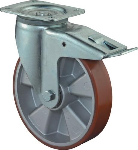 Bs Rollen Schwerlastlenkrolle D.250mm Trgf.1000kg m.Festst.Guß-PU 135mm 110mm Bs Rollen Schwerlastlenkrolle D.250mm Trgf.1000kg m.Festst.Guß-PU 135mm 110mm von Bs Rollen