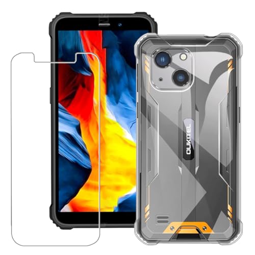 Bsdurable 2 in 1 Handyhülle für Oukitel G2 Hülle mit Schutzfolie Displayschutz Transparent Schutzhülle Dünn Soft Silikon TPU Protection Mobile Phone Case Cover Clear Bsdurable 2 in 1 Handyhülle für Oukitel G2 Hülle mit Schutzfolie Displayschutz Transparent Schutzhülle Dünn Soft Silikon TPU Protection Mobile Phone Case Cover Clear von Bsdurable