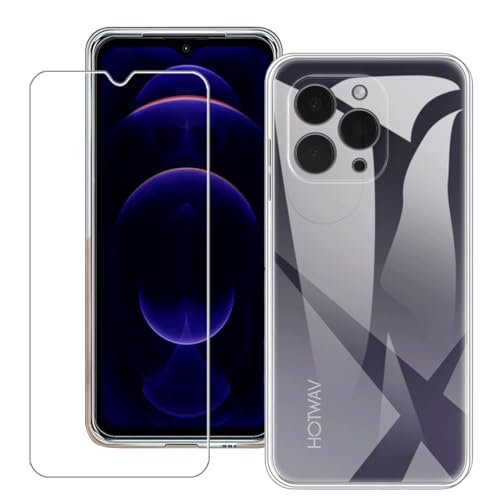 Bsdurable 2 in 1 für Hotwav Note 13 pro Hülle, Transparent Handyhülle + Schutzfolie Displayschutz- Silikon TPU Protection Schutzhülle Cover Clear Case Bsdurable 2 in 1 für Hotwav Note 13 pro Hülle, Transparent Handyhülle + Schutzfolie Displayschutz- Silikon TPU Protection Schutzhülle Cover Clear Case von Bsdurable