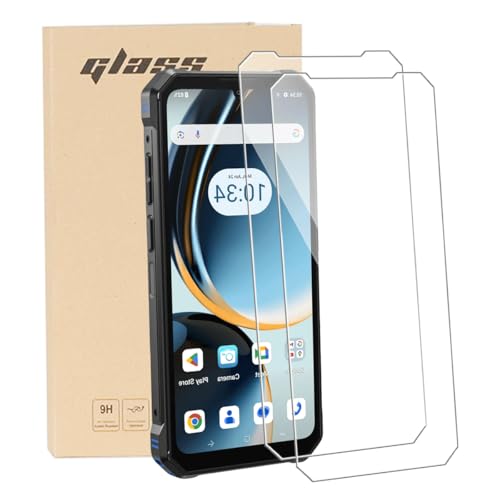 Bsdurable Pack of 2 Schutzfolie für FOSSiBOT F105 Panzerglas Tempered Glass HD Displayschutz 9H Härte 0.33 mm Ultra Clear Anti-Kratz Screen Protectors 6.74 In von Bsdurable