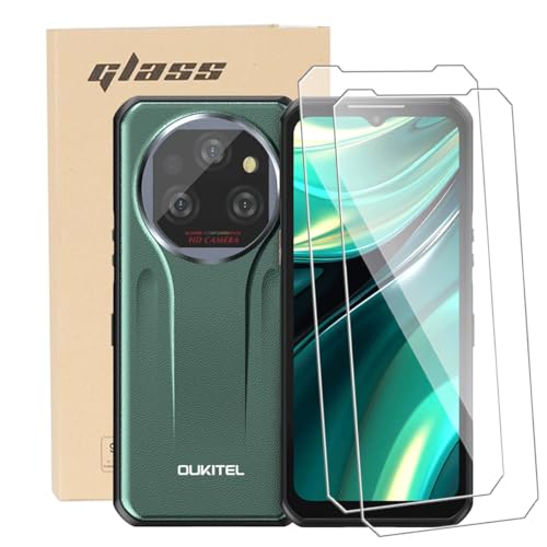 Bsdurable Pack of 2 Schutzfolie für Oukitel WP39 Panzerglas Tempered Glass HD Displayschutz 9H Härte 0.33 mm Ultra Clear Anti-Kratz Screen Protectors 6.6Inches von Bsdurable
