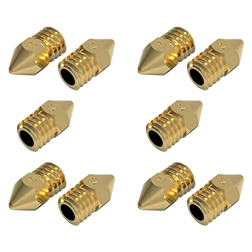 Bsowte 10 Stück, geeignet für Heizdüsen mit Heißluftaustrittkopf M200 V2 Messingdüse 0,4 mm H59 von Bsowte
