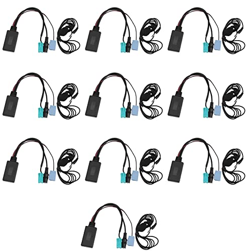 Bsowte 10 x Auto Bluetooth 5.0 AUX Kabel Mikrofon Hände Adapter für 2005 – 2011 von Bsowte