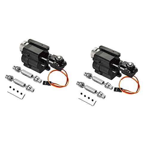 Bsowte 2 x Getriebe mit 2 Gängen mit Antriebswelle für C14 C24 B14 B36 MN D90 MN-90 MN99S Upgrade Teile für RC Auto Bsowte 2 x Getriebe mit 2 Gängen mit Antriebswelle für C14 C24 B14 B36 MN D90 MN-90 MN99S Upgrade Teile für RC Auto von Bsowte