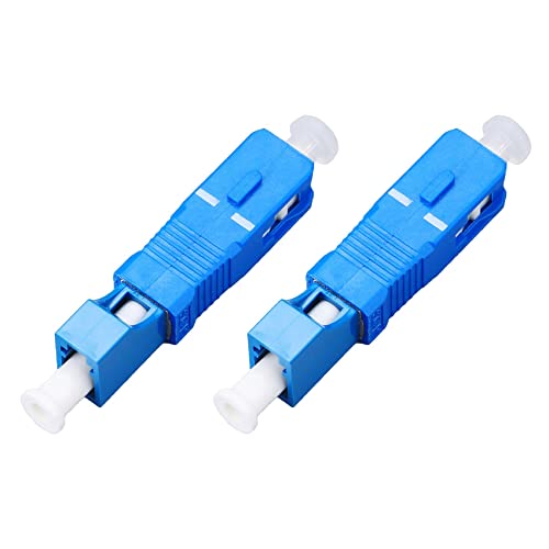 Bsowte 2 x Optisches Ausrüstungswerkzeug LC auf SC Stecker auf Hybridflansch, Monomode, 9/125 SM, optischer Adapteranschluss von Bsowte