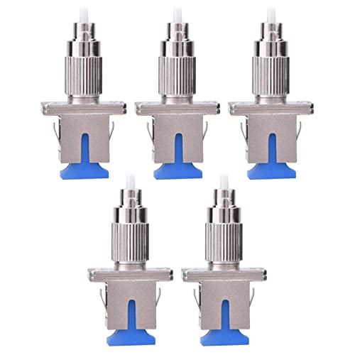 Bsowte 5 x Glasfaseradapter für Hybrid-Konverter zu Monomoden-Koppler FC-SC für FC Stecker auf SC von Bsowte
