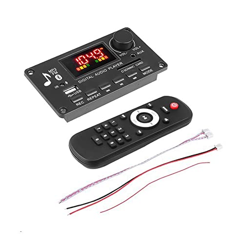 Bsowte Farbdisplay MP3 Player Decoder Board 2X40W VerstäRker Anrufaufzeichnung BT Auto FM Radiomodul UnterstüTzung TF USB AUX 3.5 WAV von Bsowte