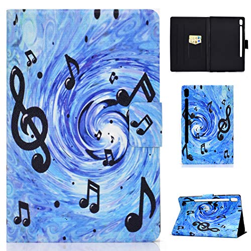Bspring Galaxy Tab S6 10.5 Hülle SM-T860/T865 - Flip Cover Schutzhülle Schale Etui mit Standfunktion Auto Schlaf/Wach Funktion für Samsung Galaxy Tab S6 10.5 2019 Zoll Table,Musik von Bspring