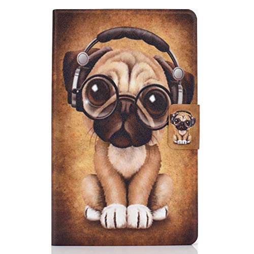 Bspring Hülle Book Cover Etui für Samsung Galaxy Tab A7 Lite 8.7 Zoll 2021 SM-T220/T225 Schutzhülle PU Leder Tablet Tasche Case Huelle mit Ständer,Shar-Pei von Bspring