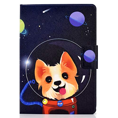 Bspring Hülle für 6" Neu Kindle (11. Generation, 2022), Leichte Schutzhülle mit Auto Schlaf/Wach Funktion Smart Cover für Amazon Kindle 11th C2V2L3,Weltraum-Hund von Bspring