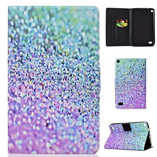 Bspring Hülle für Das Neue Fire 7 Tablet 9. Generation (2019) - Kunstleder Ständer Schutzhülle mit Standfunktion (kompatibel mit 7. Gen 2017 & 5. Gen 2015 Model) Sand von Bspring