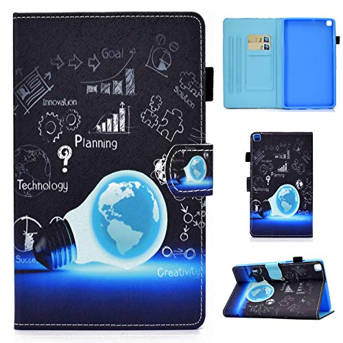 Bspring Hülle für Galaxy Tab S6 Lite - Slim Ultraleicht Halten Schutzhülle Case für Samsung Galaxy Tab S6 Lite 10.4 P615/P610 2020,Die Glühbirne von Bspring