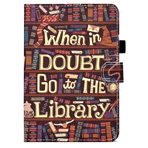 Bspring Hülle für iPad 10. Generation 2022 (10.9 Zoll) - Stoßfeste Smart Case Cover mit Multi-Winkel Folio Schutzhülle für iPad 10 Generation (A2696 A2757/A2777) Bibliothek von Bspring