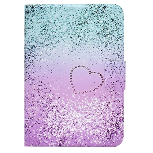 Bspring Magnetische Hülle kompatibel mit iPad Mini 6 2021 (6. Generation), Ultra Dünn PU Leder Case mit Auto Schlaf/Aufwach Intelligente Hülle Ständer Cover,Liebes Herz von Bspring