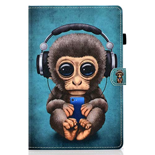 Bspring iPad 10.2 Hülle, iPad 10.2 Zoll 2019 Hülle PU Leder Case iPad 7 Generation Schutzhülle Brieftasche Flip Tasche Etui mit Kartenfach und Ständer für Apple iPad 10.2,AFFE von Bspring