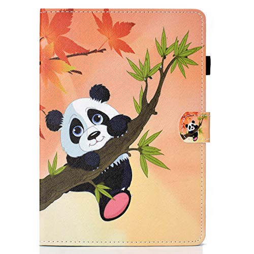 Bspring iPad Pro 10,5 Hülle, Ledertasche für iPad Pro 10.5 Dünn Muster Ledertasche Schutzhülle Smart Cover Stand Flip Tablet Case mit Auto Sleep/Wake Funktion(Panda) von Bspring