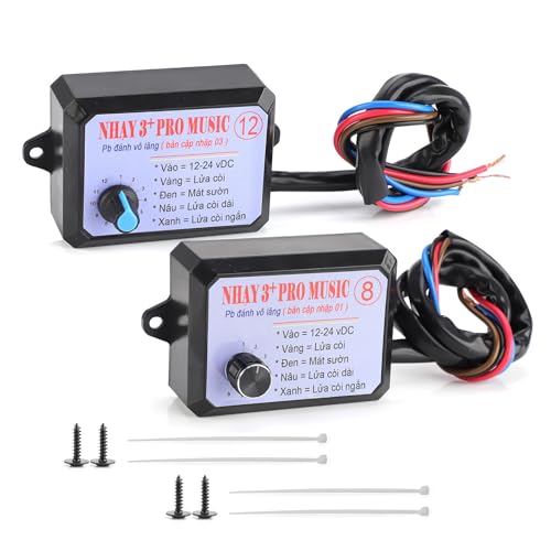 Btgghytr Mehrere Lautsprecher, Musik-Controller-Kits, 8s, 12s, anpassbare Rhythmen für Auto, Fahrzeug, Klangverbesserung, einfache Installation von Btgghytr