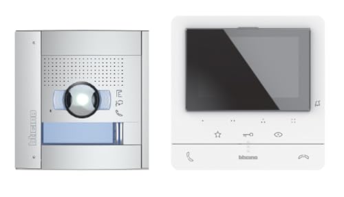 BTICINO, Flex ONE Classe 100 V16E + Sfera, 2-Draht, mit 5" Farb LCD-Display, Türstation SFERA allmetal, optimierte 5 Megapixel High-Quality-Farbkamera, IP54, IK10 mit Klingeltrafo, 364651 von Bticino