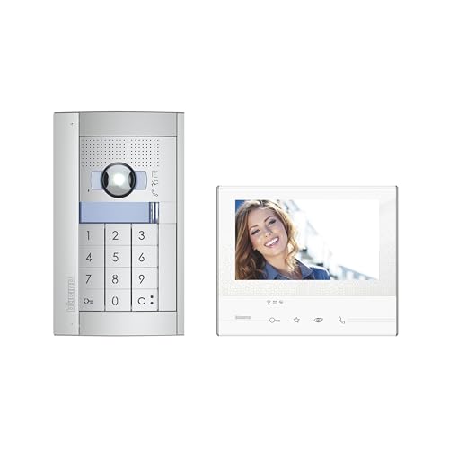 BTICINO, Flex’ONE Video-Set mit Türstation SFERA Allmetal und Hausstation CLASSE 300 X13E, Codelock-Modul, Smartphone-Anbindung, optimierte 5 Megapixel High-Quality-Farbkamera, 905217 von Bticino